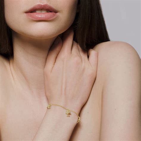 Fine 9ct Gold Charm Bracelet Contemporary Bracelets By Contemporary Jewellery Designer Yen