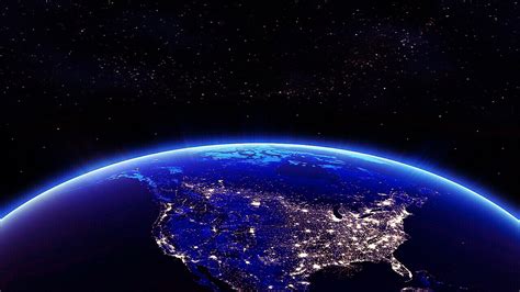 Earth North America In The Night View From Space 4k Wallpaper For 70525