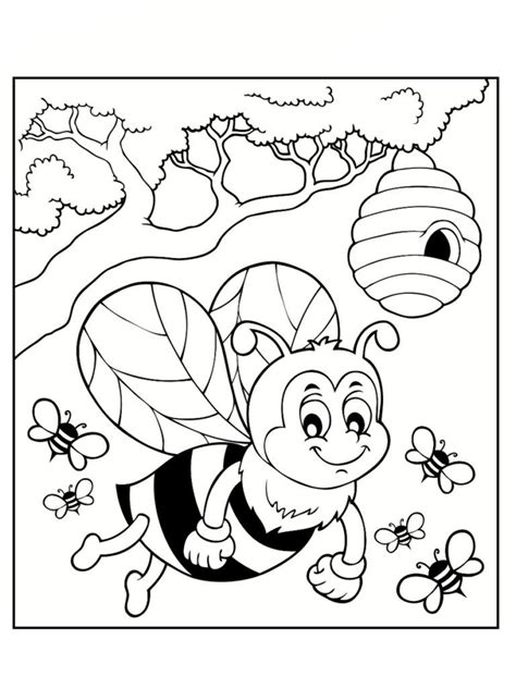 Free Halloween Coloring Pages Bee Coloring Pages Adult Coloring Books