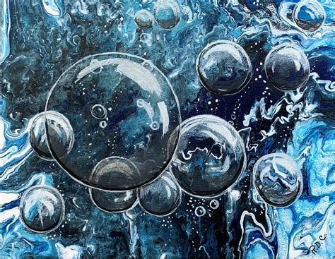 Bubbles Painting By Robin Crawford Pixels