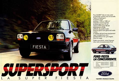 Ford Fiesta Mk Press Releases Adverts Adverts Fr Fiesta Mk Supersport