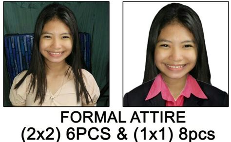 Id Picture 2x2 1x1 Formal Attire With Nametag