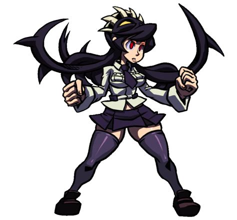 Filia Sprite Animation From Skullgirls Skullgirls Filia Pixel Characters Female Characters