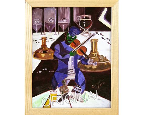 Marc Chagall Fiddler On The Roof The Green Violinist Beer Etsy