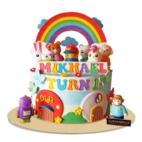 Didi & friends are three adorable chickens that are curious and enthusiastic to explore the world ar. Didi & Friends Cake - JUNANDUS