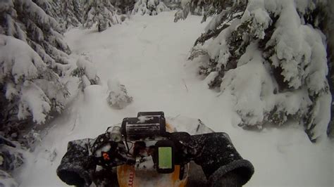 Can Am Renegade 1000 Hillclimb In Deep Snow Youtube