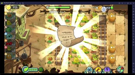 Plant Vs Zombies 2 Survival Wild West Day 7 Youtube