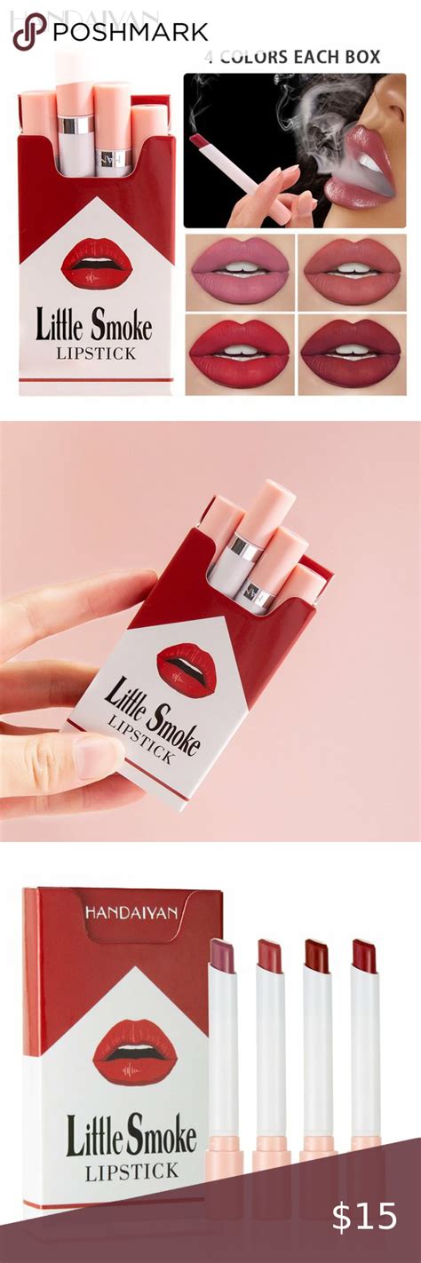 4 little smoke lipstick set cigarette style sexy retro red cosmetics in 2022 lipstick set