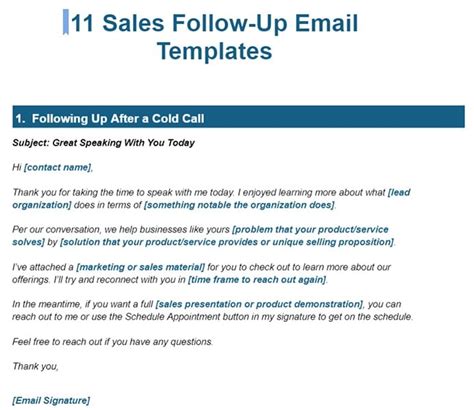 11 Sales Follow Up Email Templates For 2023