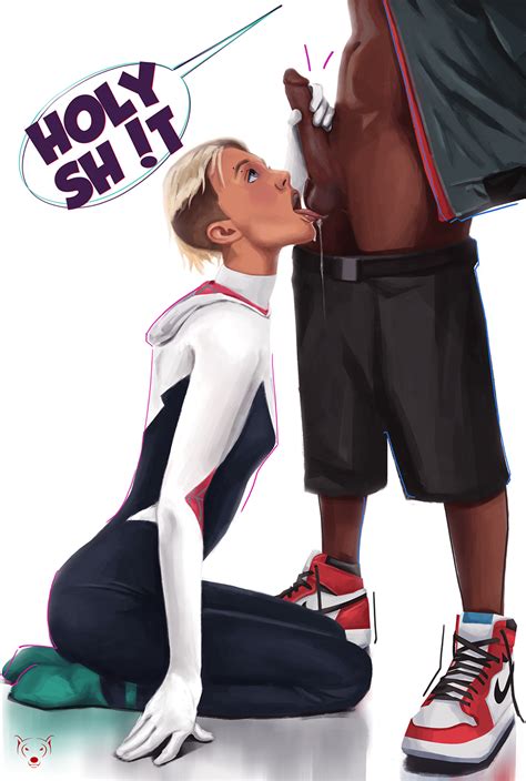 Gwen Stacy Blows Miles By Theredpolarbear Hentai Foundry