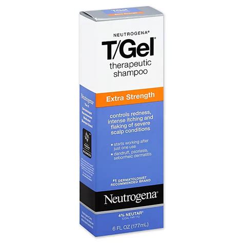Neutrogena Tgel 6 Oz Therapeutic Shampoo Extra Strength Bed Bath