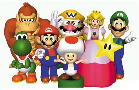 Mario Party Nintendo 64 Artwork Including Characters Game Board Art