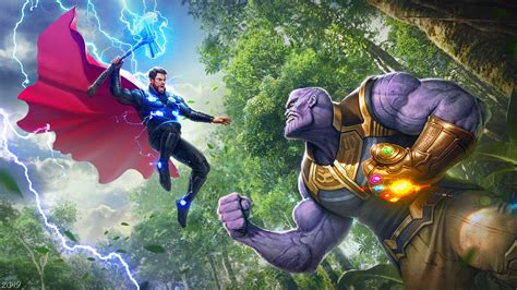 Thor Vs Thanos 4k Wallpaperhd Superheroes Wallpapers4k Wallpapers