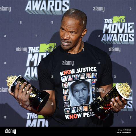 Actor Jamie Foxx Winner Of The Mtv Generation Award And Best Fight For
