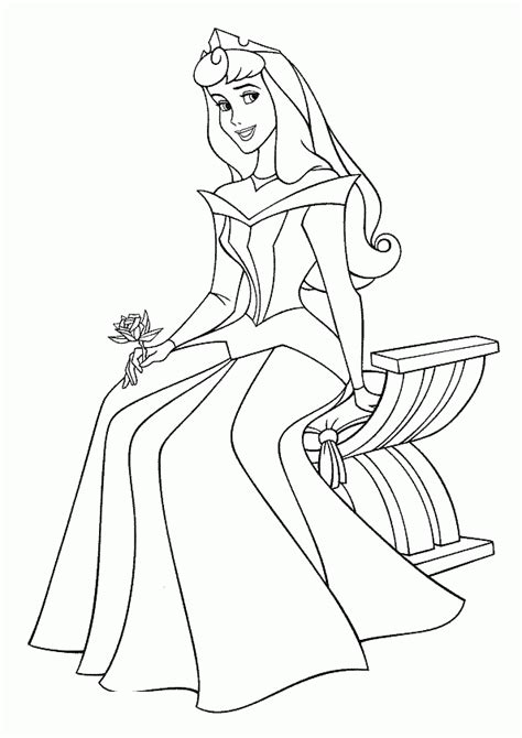 Desenho Para Colorir Princesa Aurora