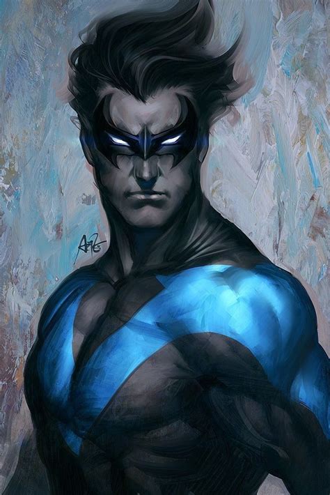 Best Painting Ive Seen Of Nightwing Ever Nightwing Art Geek