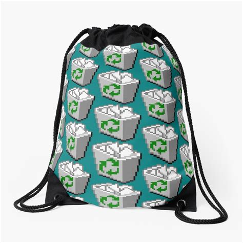 Windows 95 98 Recycle Bin Trash Can Drawstring Bag For Sale By