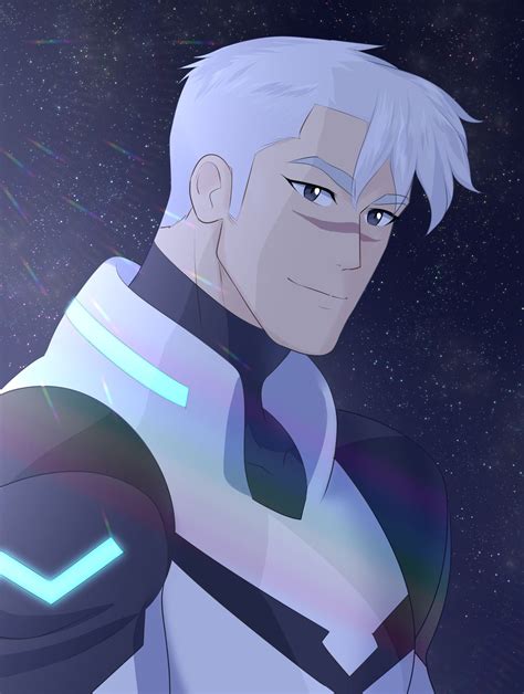 Shiro With White Hair As The Black Paladin Of Voltron From Voltron Legendary Defender Shiro