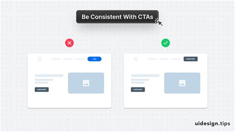 Use Consistent Buttons Ui Design Tip