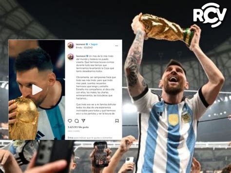 Lionel Messi Un Mes De Lo M S Lindo Del Mundo Y Todav A No Puedo Creerlo