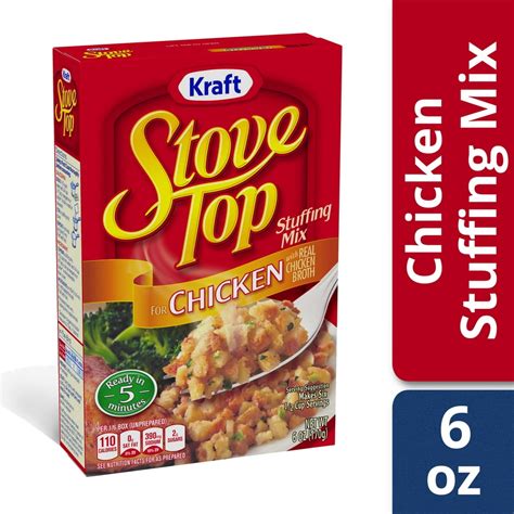 Kraft Stove Top Chicken Stuffing Mix 6 Oz Box