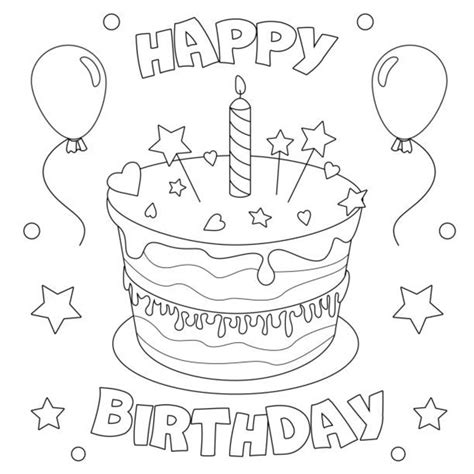 Printable Birthday Cards To Color Parade