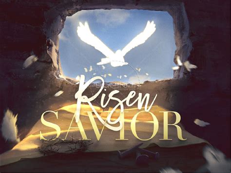 Risen Savior Easter Powerpoint Template Clover Media