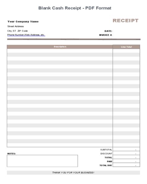 Fillable Receipt Template Pdf Printable Fill Online Printable Images
