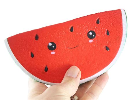 Squishy Slow Rise Watermelon Slice Scented Sensory Stress Fidget