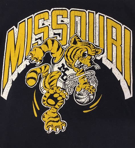 Vintage 80s Missouri Tigers Basketball T Shirt Etsy