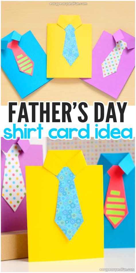 How To Make A Fathers Day Shirt Card Template Included Easy Peasy