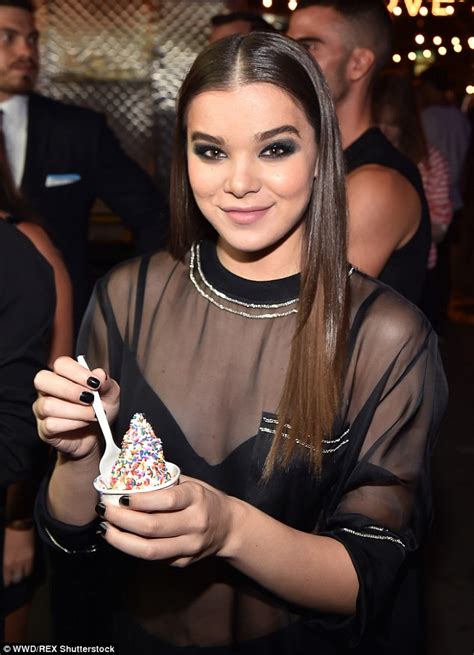 Hailee Steinfeld Reveals Her Bra As She Joins The Fashion Crowd At The