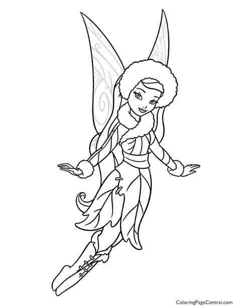 736 x 1099 file type: Tinkerbell - Silvermist 01 Coloring Page | Coloring Page ...