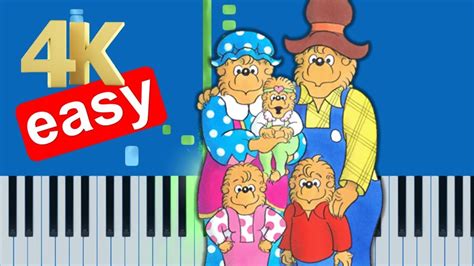 The Berenstain Bears Theme Song Slow Easy Piano Tutorial 4k Youtube