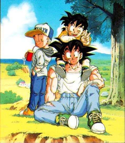 Eres gohan y te has estrellado en un planet. Goku, Gohan and Krillin - Dragon Ball Z Photo (16018177 ...