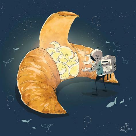 Moon Croissant By Kazunokokazunoco Rimaginaryfood