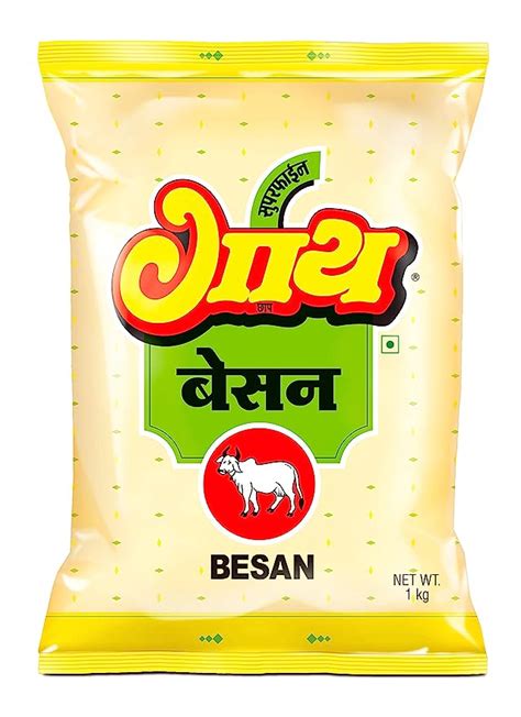 Gaay Chhap Superfine Besan 1 Kg Pack Of 2 Grocery