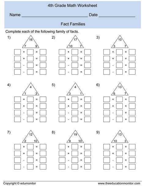 4th Grade Math Worksheets Best Coloring Pages For Kids Download