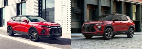 Differences Between The 2022 Chevy Blazer And 2022 Chevy Trailblazer