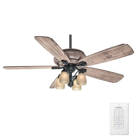 Indoor/outdoor fan is height adjustable, via the included 3 & 2 downrods, to ensure proper distance from the ceiling and. Casablanca Heathridge 60 in. Indoor/Outdoor Tahoe Ceiling ...