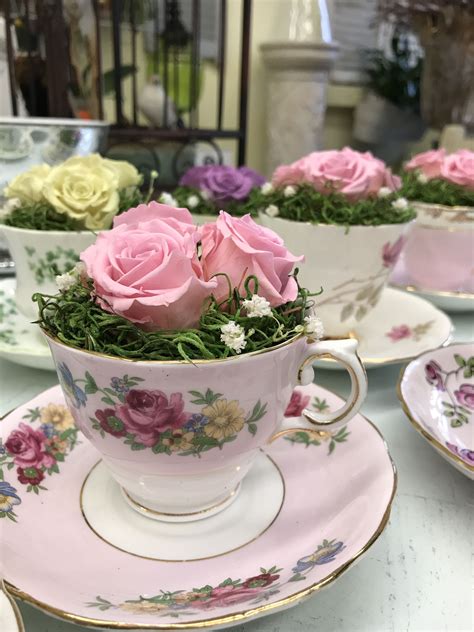 You can find parking easily in one of their many available spaces. This tea cup with everlasting roses is available on www ...