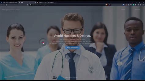 Simple Doctors Appointment System Using Php Demo Youtube