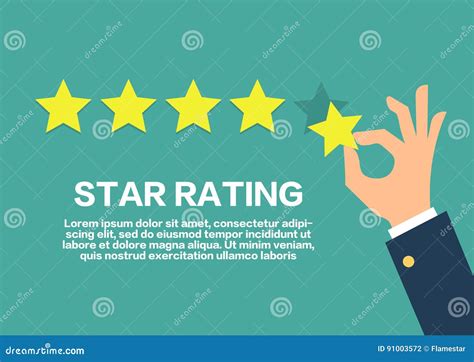 Star Rating Concept Customer Review Give A Five Star Stock Vector
