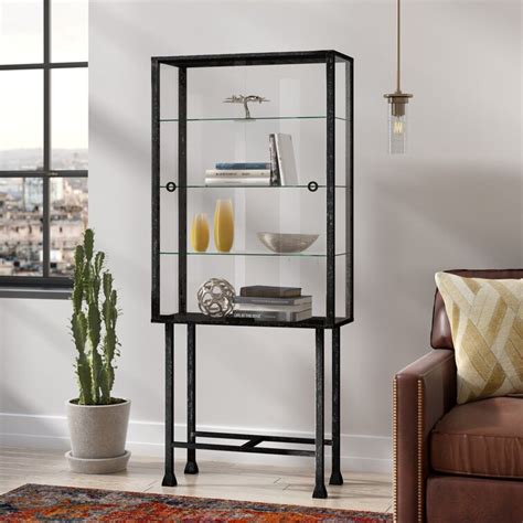 17 Stories Malpha 30 Wide Curio Cabinet And Reviews Wayfair