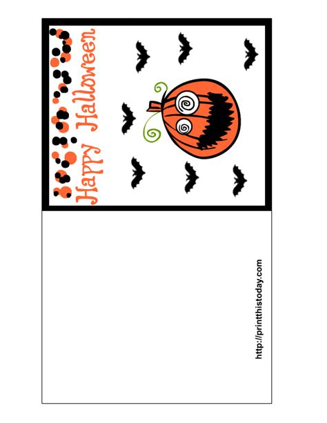 Free Halloween Printable Card
