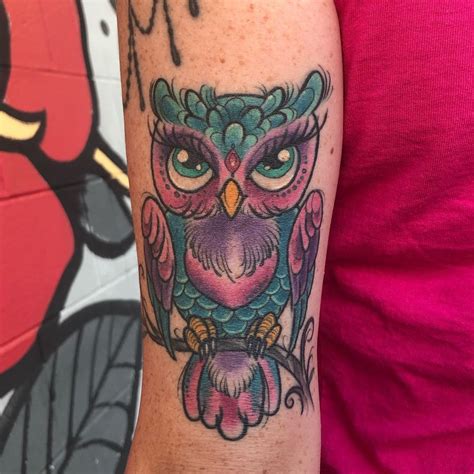 animal,-colorful,-owl-tattoo-on-arm,-inner-arm-owl-tattoos-on-arm,-purple-tattoos,-black-tattoos
