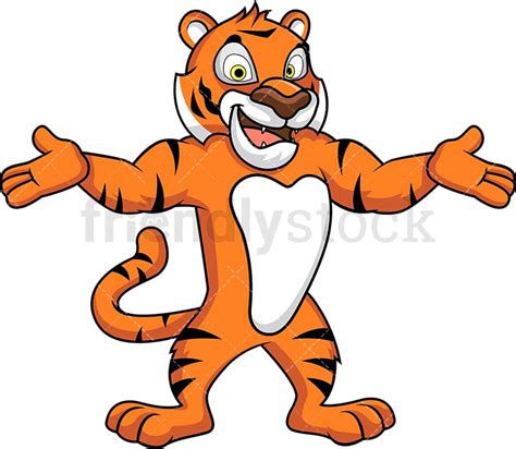 Tiger Mascot Vector Clipart