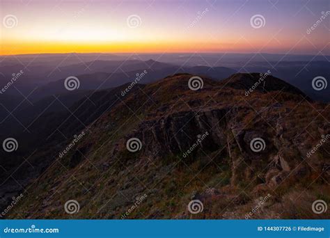 Mt Buller Sunset View Stock Photo Image Of Hills Australia 144307726