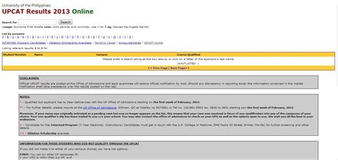 Upcat was first administered in 1968. UPCAT Results 2013 Online