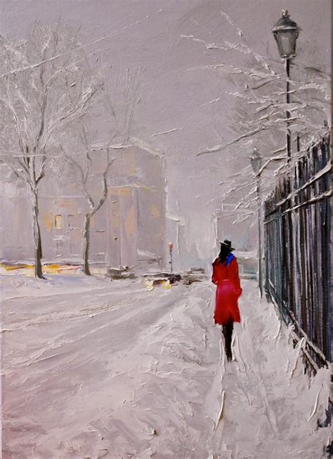 40 Original Winter Paintings On Canvas Bored Art